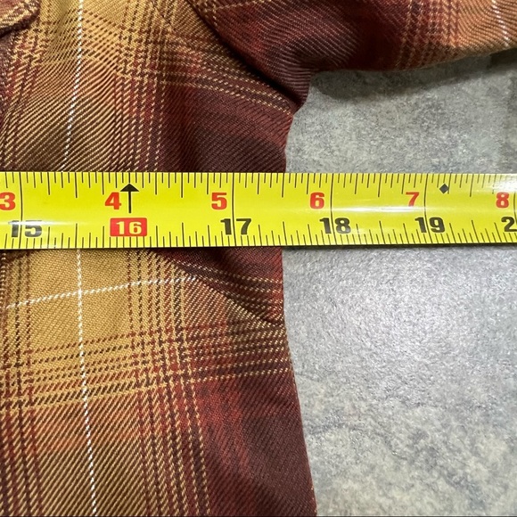 Dixxon Flannel Pearl Snap Goldfield Plaid Long Sleeve Women's Sz M Western Boho - Picture 10 of 12